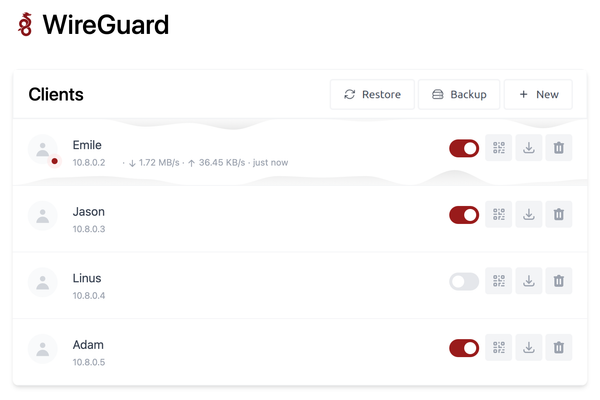 Using wg-easy for Wireguard VPN